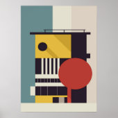 Bauhaus, Bauhaus-Design, modernes Design, geometri Poster (Vorne)