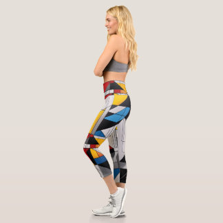 Bauhaus Beat Hochgeschnittene Caprihose Capri Leggings
