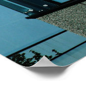 Bauhaus Blue Poster (Ecke)