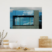 Bauhaus Blue Poster (Küche)