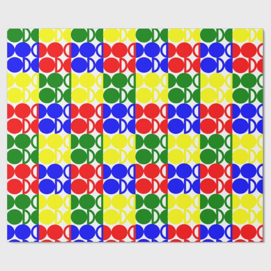Bauhaus Circles Geschenkpapier (Flach)