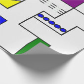 Bauhaus Circuits Geschenkpapier (Ecke)