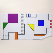 Bauhaus Circuits Strandtuch (Vorderseite)