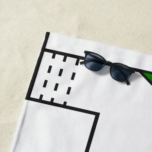 Bauhaus Circuits Strandtuch (Beispiel)