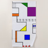 Bauhaus Circuits Strandtuch (Vorderseite)