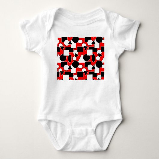 Bauhaus Collage Baby Strampler (Vorderseite)