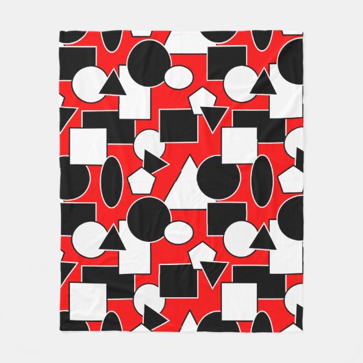 Bauhaus Collage Fleecedecke (Vorderseite)