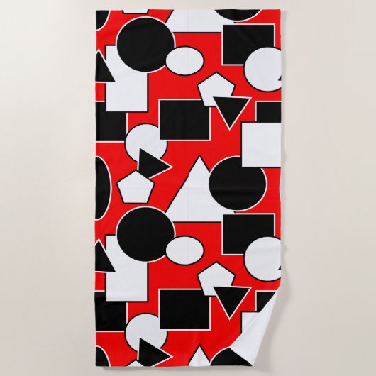 Bauhaus Collage Strandtuch (Vorderseite)