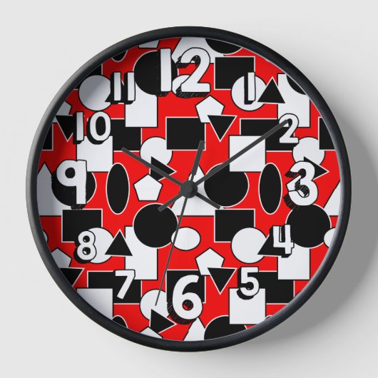 Bauhaus Collage Uhr (Vorderseite)