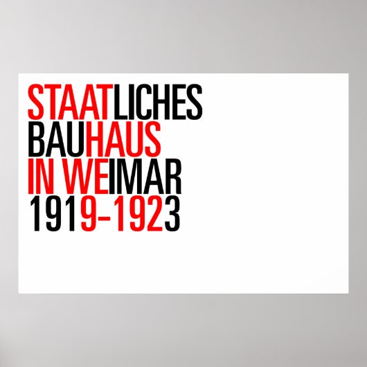 Bauhaus collection poster (Vorne)