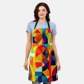 Bauhaus Color Geometry Design Schürze (Getragen)