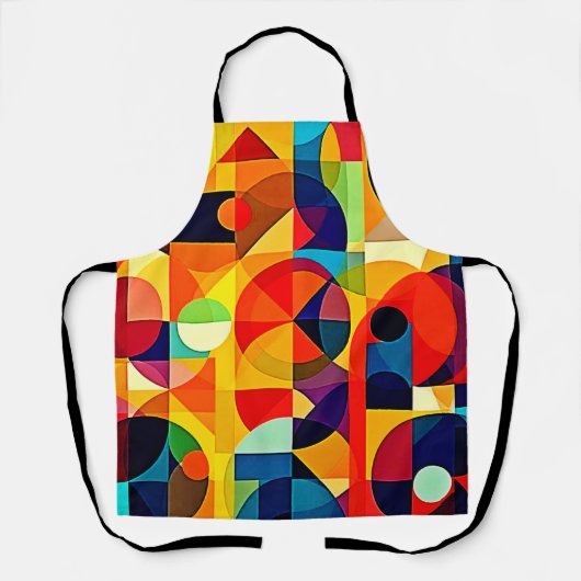 Bauhaus Color Geometry Design Schürze (Vorderseite)