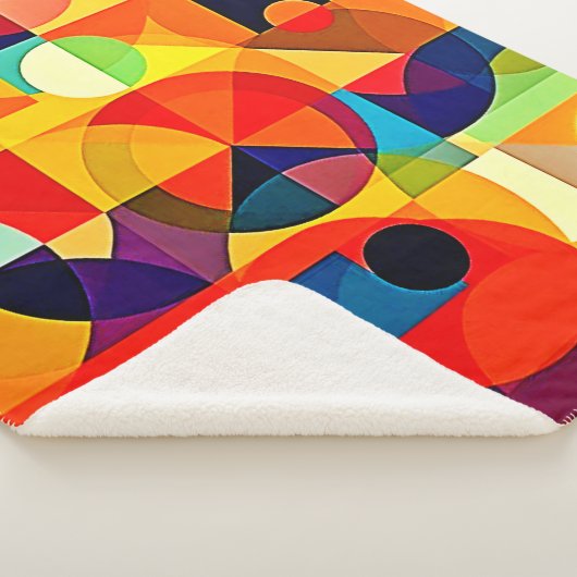 Bauhaus Color Geometry Design Sherpadecke (3/4)