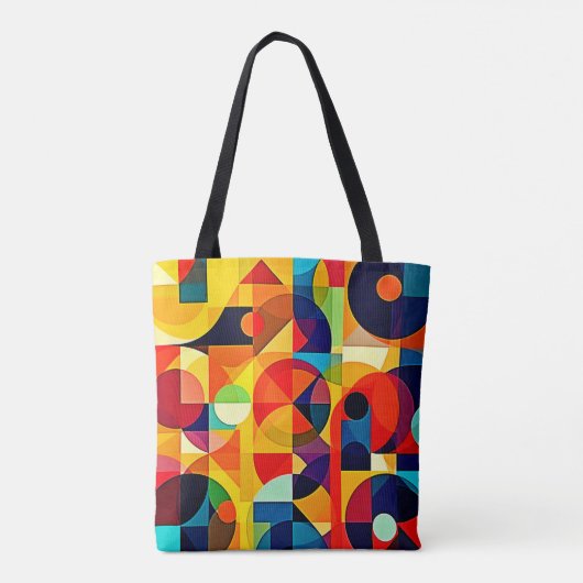 Bauhaus Color Geometry Design Tasche (Rückseite)
