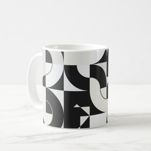 Bauhaus composition artwork made with abstract ele kaffeetasse (Vorderseite Links)