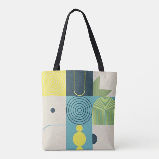 Bauhaus composition artwork made with abstract ele tasche (Rückseite)
