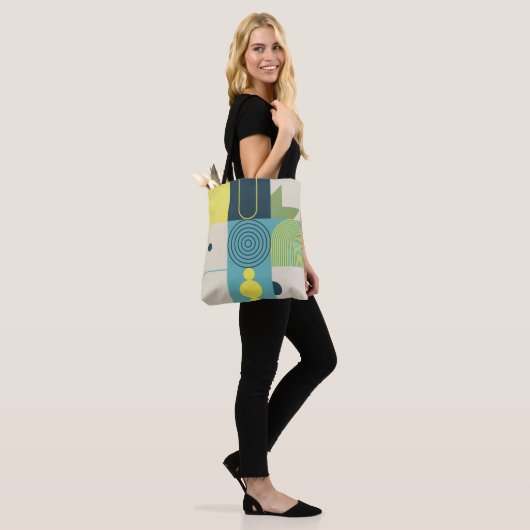 Bauhaus composition artwork made with abstract ele tasche (Am Model)