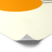 Bauhaus Concentric Circles Modern Art Print Poster (Ecke)