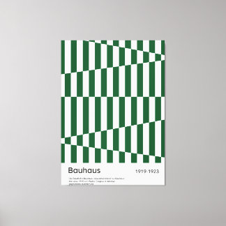 Bauhaus Dark Green Stripe Grid Kunstprint 1923 Leinwanddruck