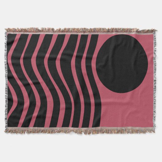 Bauhaus Deep Pink Abstrakt Decke (Vorderseite)