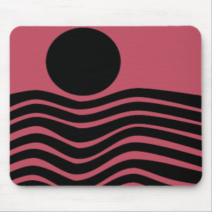 Bauhaus Deep Pink Abstrakt Mousepad