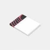 Bauhaus Deep Pink Abstrakt Post-it Klebezettel (angewinkelt)