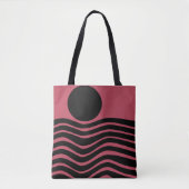 Bauhaus Deep Pink Abstrakt Tasche (Vorderseite)