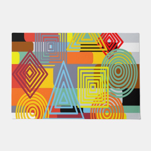 Bauhaus Design Drei Fußmatte (Vorderseite)