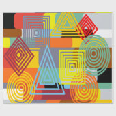 Bauhaus Design Drei Geschenkpapier (Flach)