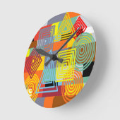 Bauhaus Design Drei Runde Wanduhr (Winkel)