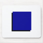 Bauhaus Design Geometrie Art Blue Square Mousepad (Vorne)