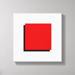 Bauhaus Design Geometrie Art Roter Platz Leinwanddruck