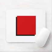 Bauhaus Design Geometrie Art Roter Platz Mousepad (Mit Mouse)