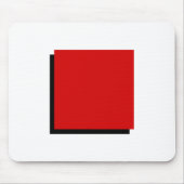 Bauhaus Design Geometrie Art Roter Platz Mousepad (Vorne)