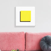 Bauhaus Design Geometrie Art Yellow Square Leinwanddruck (Insitu (Wohnzimmer))