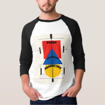 Bauhaus-Design Herren 3/4 T-Shirt