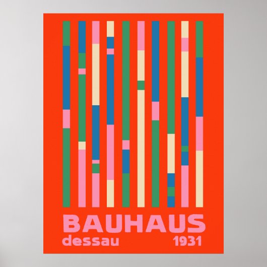 Bauhaus Dessau 1931 Abstrakt Poster (Vorne)