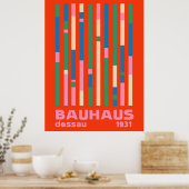 Bauhaus Dessau 1931 Abstrakt Poster (Küche)