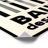 Bauhaus Dessau 1931 Modernist Minimal Vintag Poster (Ecke)