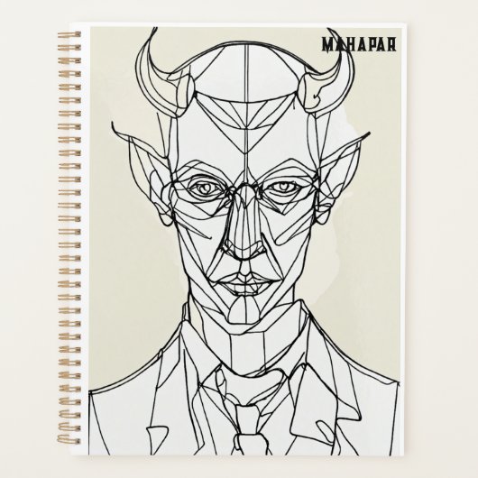 Bauhaus Devil Line Kunst Planer (Vorderseite)