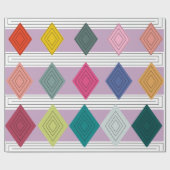 Bauhaus Diamond Quilt Geschenkpapier (Flach)