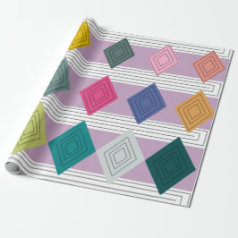 Bauhaus Diamond Quilt Geschenkpapier