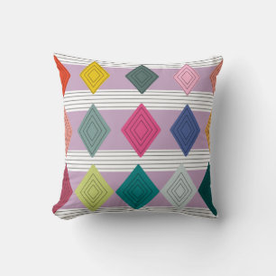 Bauhaus Diamond Quilt  Kissen
