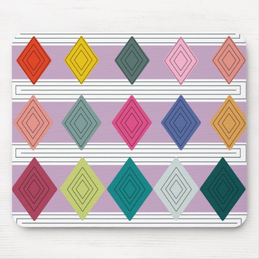 Bauhaus Diamond Quilt Mousepad (Vorne)