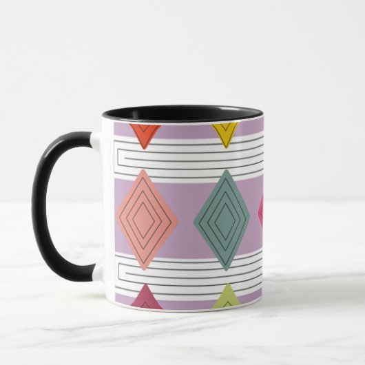 Bauhaus Diamond Quilt Tasse (Links)