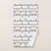 Bauhaus-Dreiecke Badhandtuch Set (Handtuch)