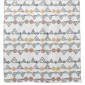 Bauhaus-Dreiecke Duschvorhang (Vorderseite)