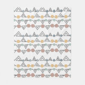 Bauhaus-Dreiecke Fleecedecke (Vorderseite)