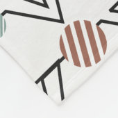 Bauhaus-Dreiecke Fleecedecke (Ecke)