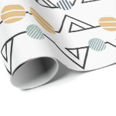 Bauhaus-Dreiecke Geschenkpapier (Rolleneckpunkt)